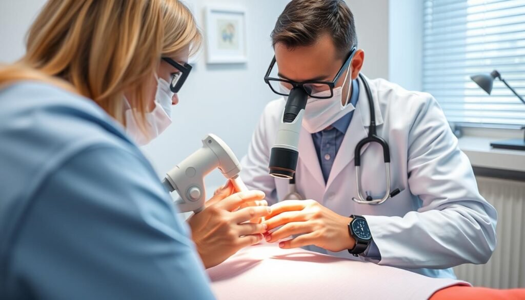 Konsultacja z dermatologiem w sprawie grzybicy paznokci