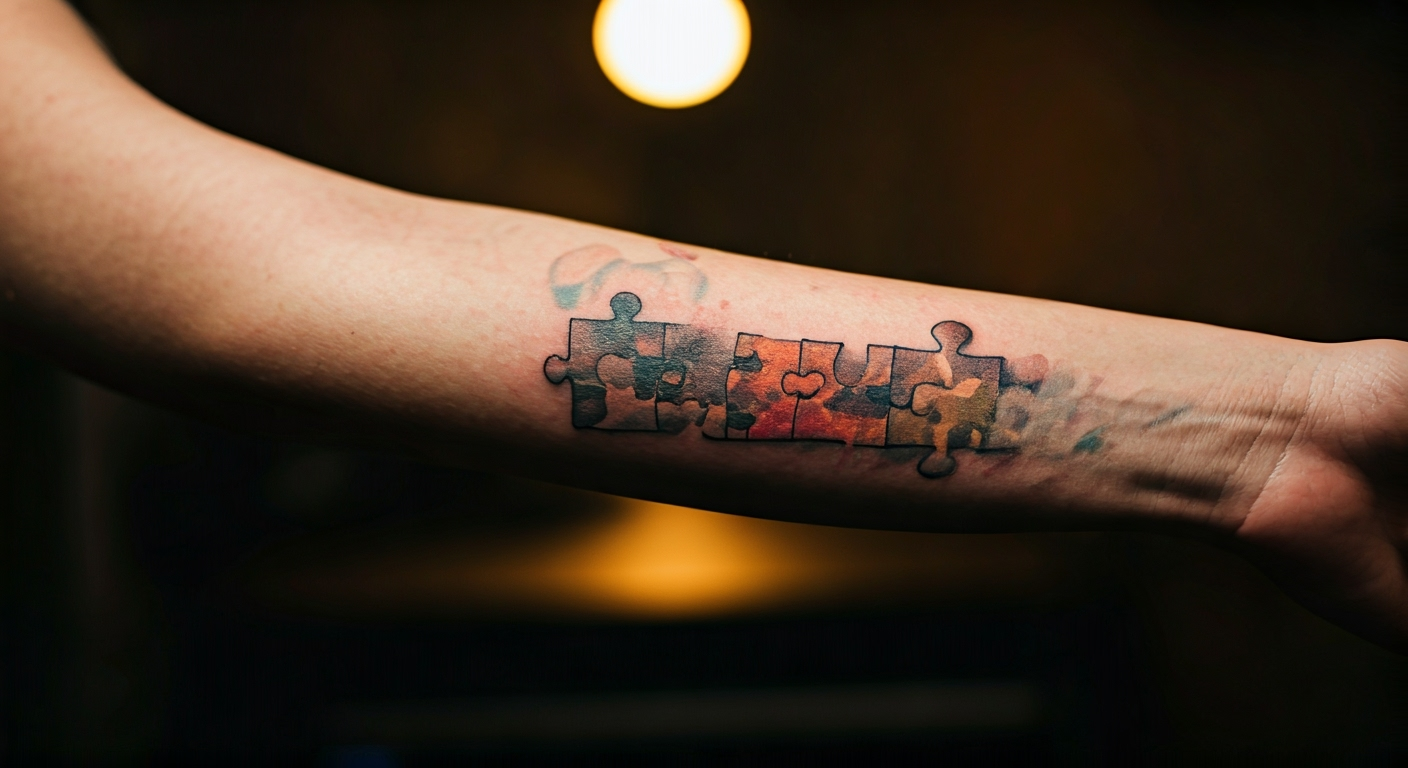 Tatuaż puzzle - co oznacza? Ukryte znaczenie i symbolika 2