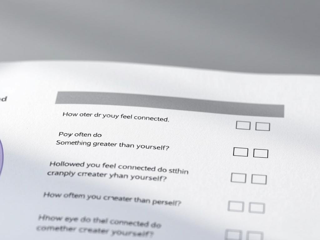 Kwestionariusz do samodzielnej oceny poziomu duchowego, narzędzie do sprawdzenia swojego poziomu duchowego