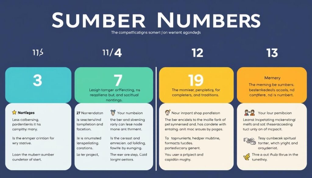 Porównanie znaczenia liczby 7 z innymi liczbami - infografika