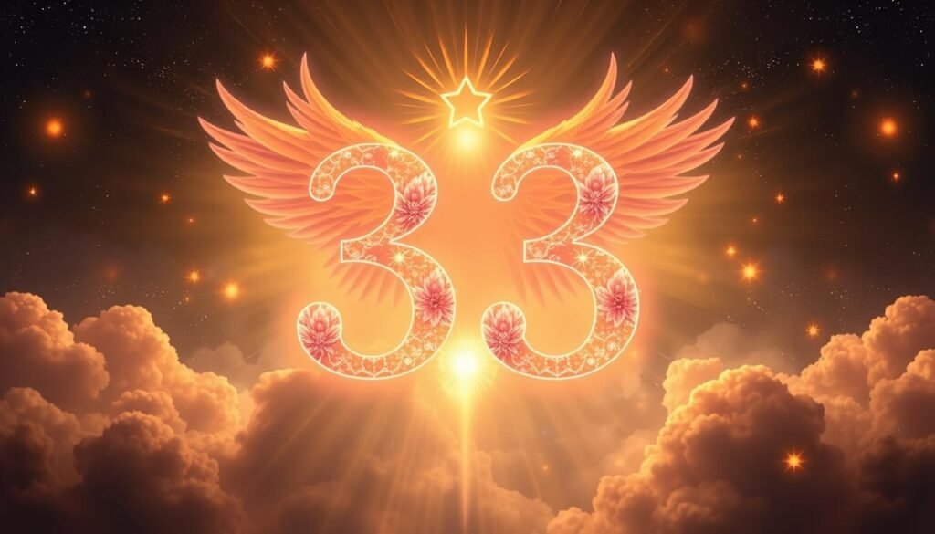 Symboliczne przedstawienie liczby 33 jako duchowego przewodnika