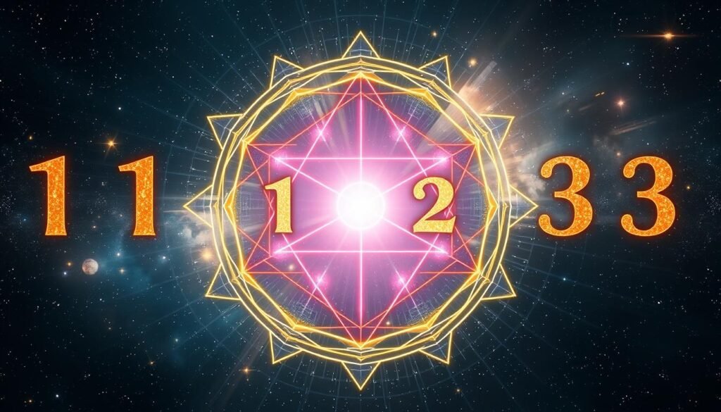 Symboliczne przedstawienie mocy i znaczenia liczb mistrzowskich