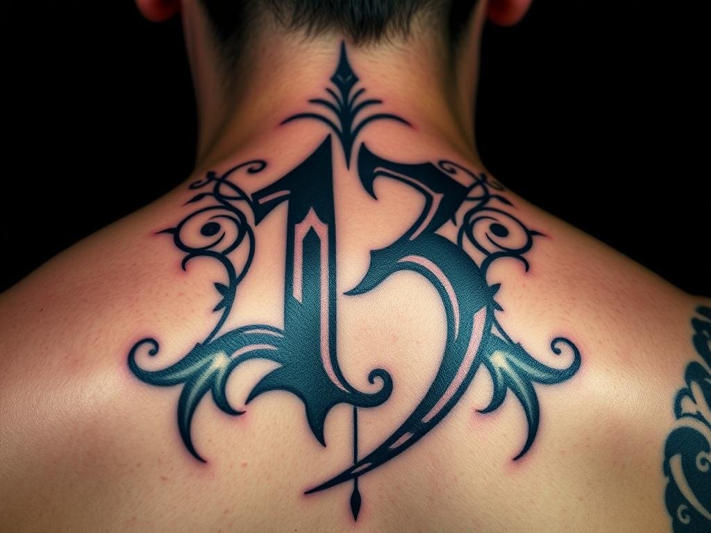 Tatuaż z liczbą 13 i jego kulturowe znaczenie