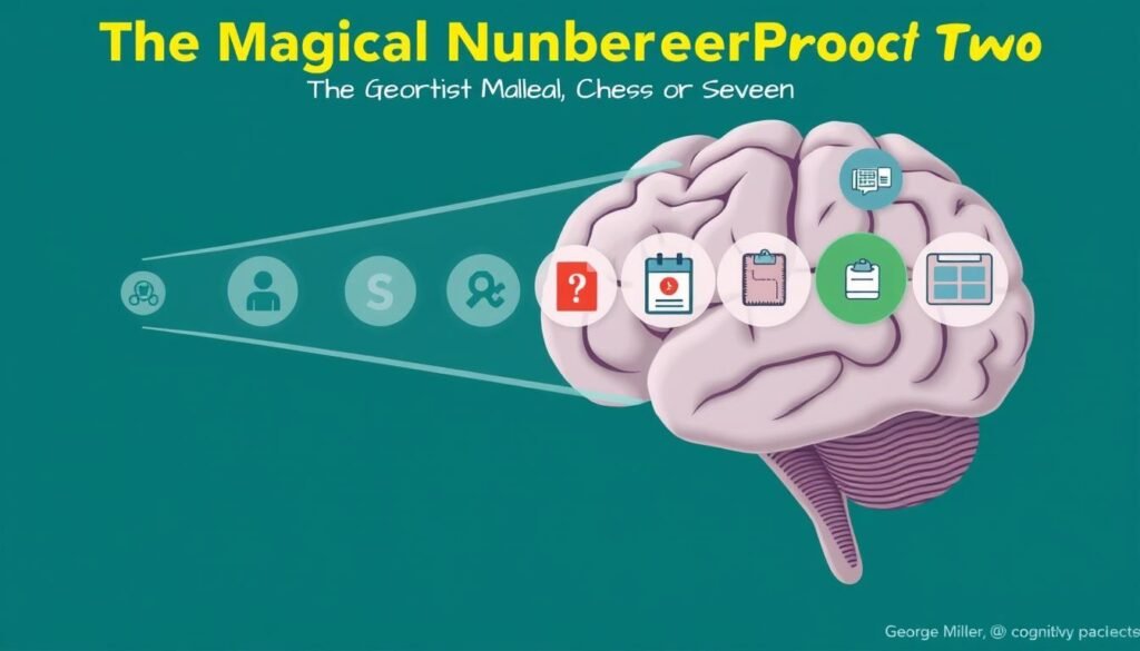 Znaczenie liczby 7 w psychologii - ilustracja przedstawiająca zasadę 'magicznej liczby siedem'