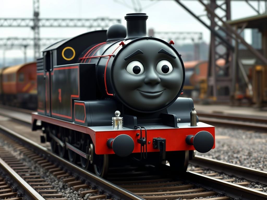 Diesel - czarna lokomotywa spalinowa, antagonista w serialu