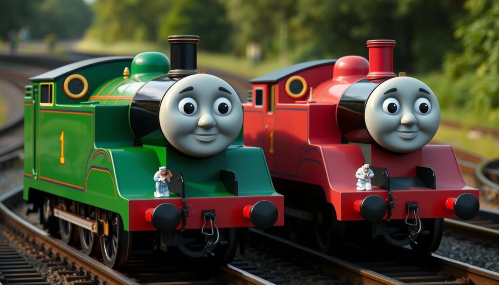 Emilka i Rózia - żeńskie lokomotywy z serialu Tomek i Przyjaciele