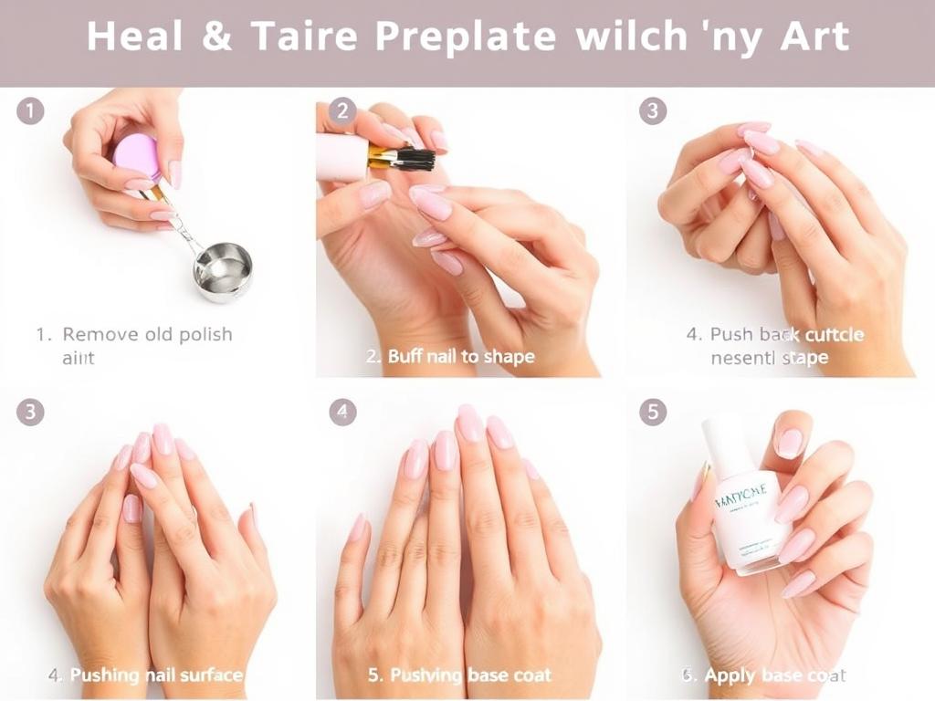 Etapy przygotowania paznokci przed zdobieniem - od oczyszczenia po nałożenie bazy