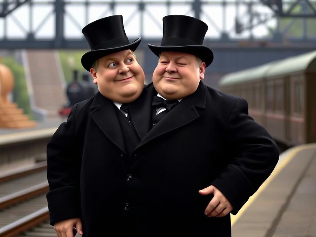 Gruby Zawiadowca (Sir Topham Hatt) - dyrektor kolei na wyspie Sodor