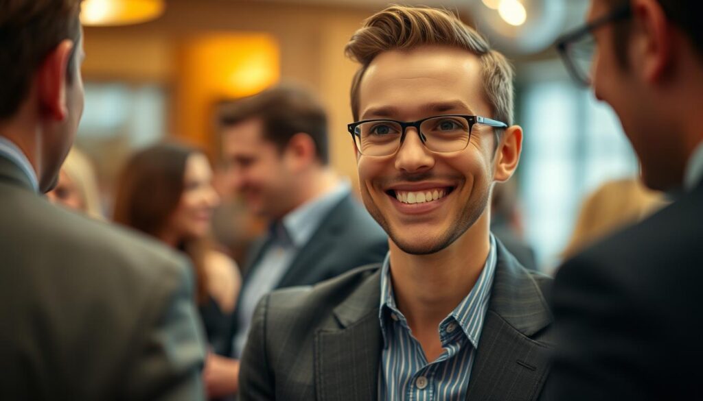 Osoba z pewnym uśmiechem, demonstrująca mistrzowskie opanowanie sztuki tekstów na zgaszenie