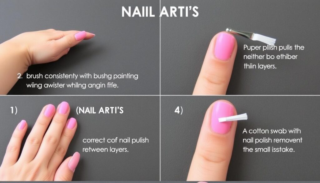 Praktyczne porady dotyczące tworzenia wzorków na paznokciach - stabilna pozycja dłoni, korekta błędów