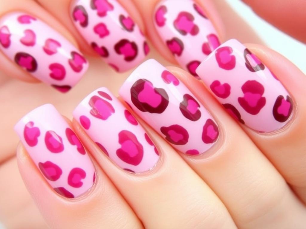 Różowa panterka na paznokciach - modna alternatywa dla klasycznego wzoru