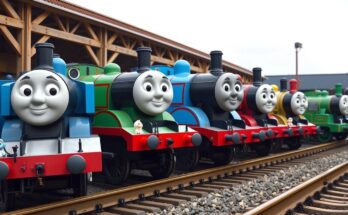 Tomek i Przyjaciele: Imiona Lokomotyw i Postaci (Pełna Lista) - główne lokomotywy z serialu