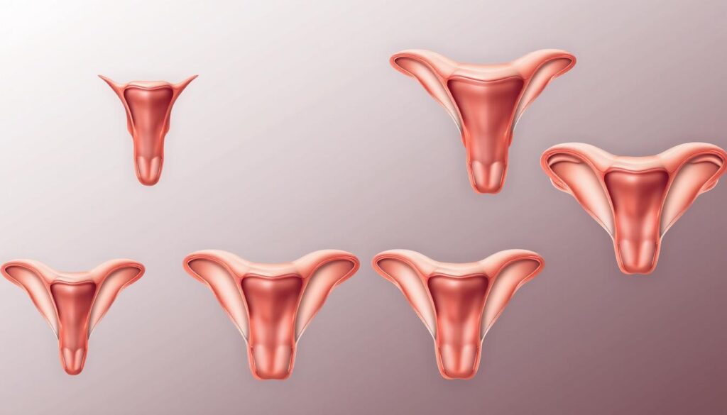 Ilustracja pokazująca różnorodność kształtów warg sromowych w Strefie Intymnej