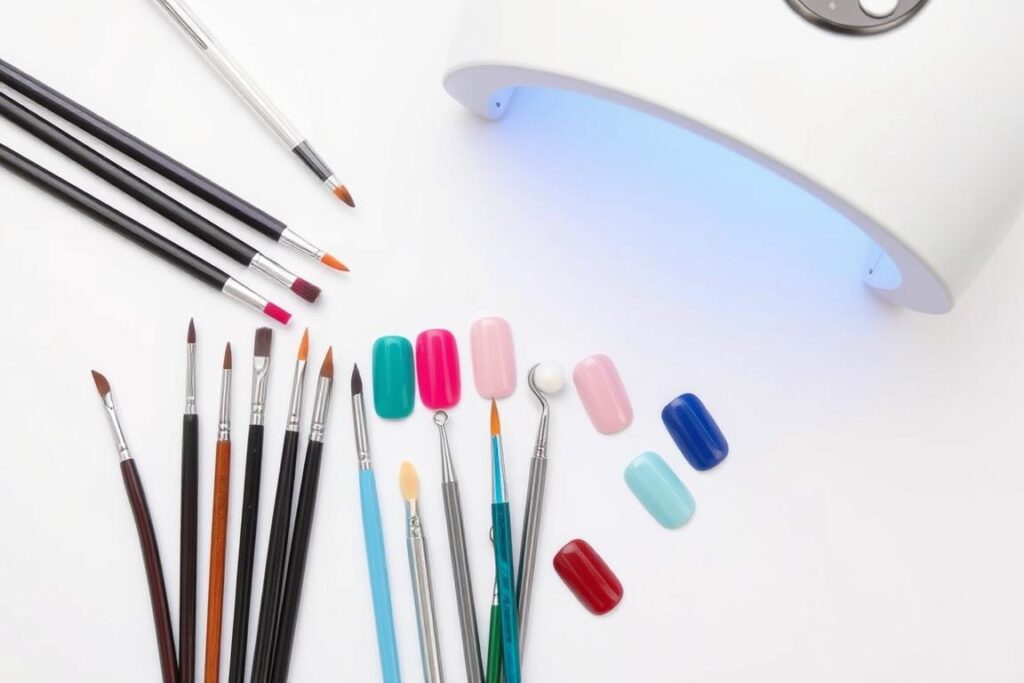 Profesjonalne narzędzia do wykonania kolorowego french manicure