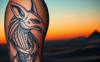 tatuaż anubis
