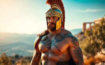 tatuaż wojownik / sparta