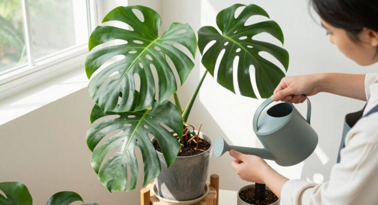 Monstera - pielęgnacja podlewanie i rozmnażanie